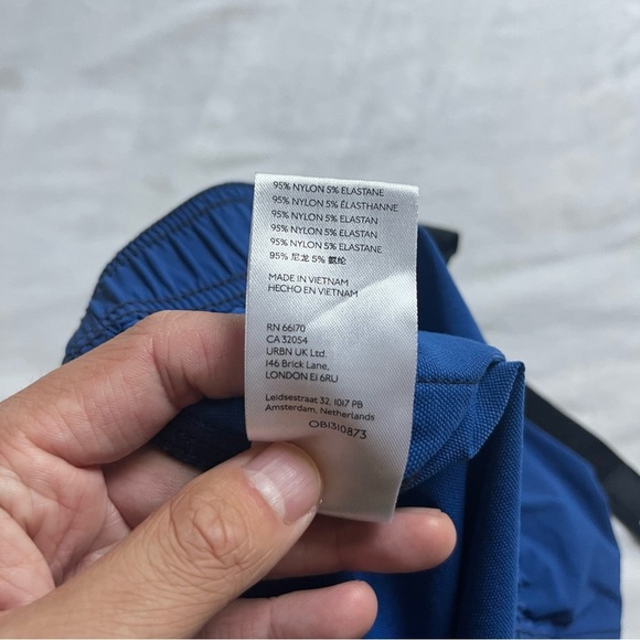 WITHOUT WALLS blue nylon belted athletic shorts - Picture 6 of 9